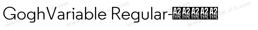GoghVariable Regular字体转换